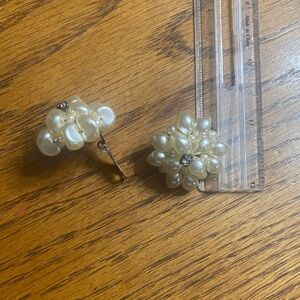 Elegant Pearl Cluster Earrings